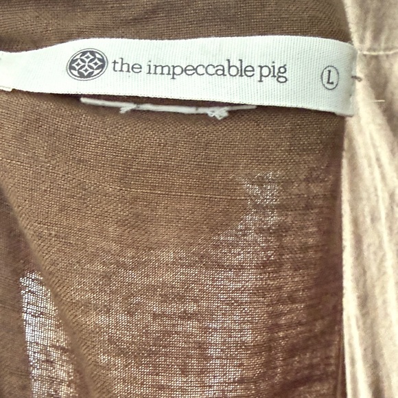 The Impeccable Pig Green Linen Jumpsuit - Picture 3 of 3